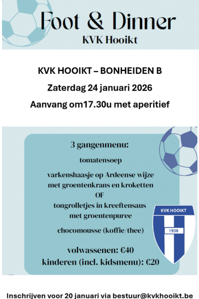 Foot&Dinner jan 2026